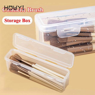 Hộp nhựa đựng cọ trang điểm di động trong suốt - Ngăn kéo để bàn Mỹ phẩm Phụ kiện sắp xếp chống bụi