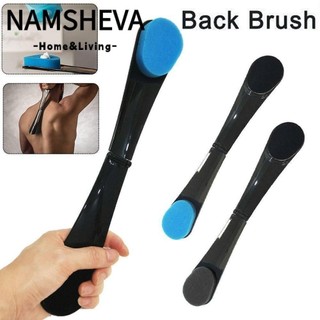 NAMSHEVA Back Applicator, Bàn chải làm đẹp lưng có thể gập lại ngẫu nhiên màu sắc, Miếng bọt biển bền bỉ Tự điều chỉnh Kem dưỡng da bằng vải nhung