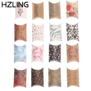 Bộ 10 hộp giấy đựng kẹo hình gối dùng trang trí đám cưới/sinh nhật độc đáo