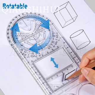 Thước Xoay Vẽ / Thước Vẽ Hình Học / Kiểm Tra Kế Hoạch Học / Trường Học / Văn Phòng Đa Năng Nhanh Chóng