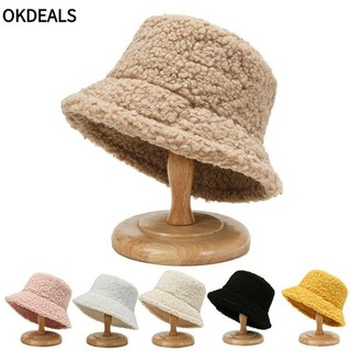 OKDEALS Bucket Chất Liệu Len Lông Cừu Ấm Áp Thời Trang Cho Nam Và Nữ