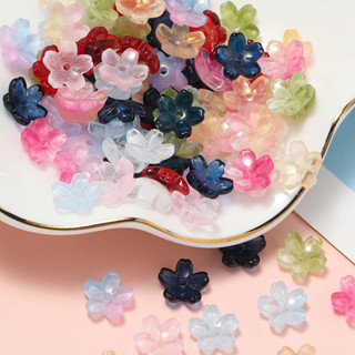 St. kunkka 10 Chiếc Thủy Tinh Sakura Hạt Hoa 10.5 Mm Thủy Tinh Tiếp Nhận Hạt Đế Cho DIY Vòng Tay Vòng Cổ Làm
