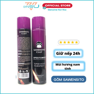  Gôm Xịt Tóc SAWENSITO Clay 420ml - Gôm Xịt Tóc Nam Tạo Kiểu Giữ Nếp Tóc 24h Keo Xịt Tóc Bản Đặc Biệt Cực Thơm 
