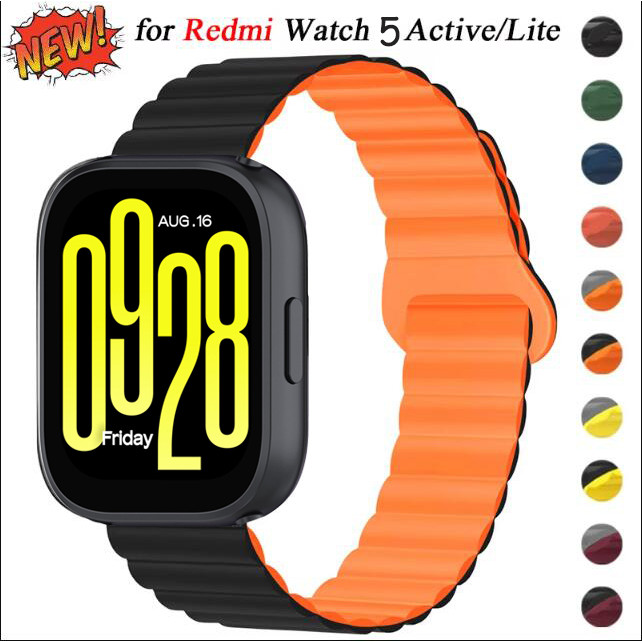 Dây đeo từ tính cho Xiaomi Redmi Watch 5 Active Smart Watch Silicone Watchband Vòng đeo tay Redmi Wa