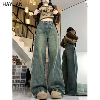  HAYUAN quần ống rộng quần nữ jean Fashion thời trang hàn quốc Trendy WNK2490UGK 38Z240915 