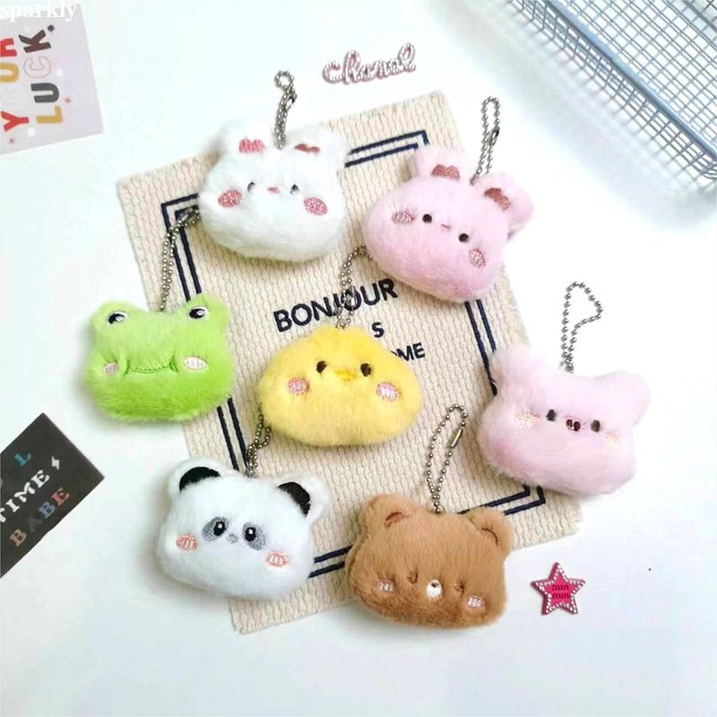 🎉sparkly🎉 Móc khoá kêu chíp chíp, móc cài balo bông Gấu layla