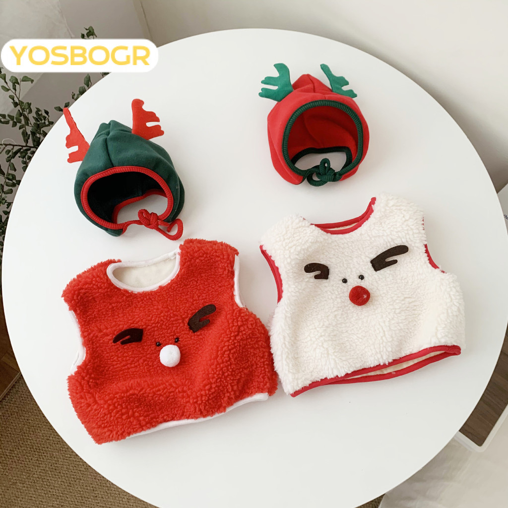 YOSBOGR áo gile cho bé áo len bé trai áo phao gile cho bé gile len cho bé chất lượng thời trang thoải mái 2024 NEW STYLE KMJ2491B6I 38Z240921