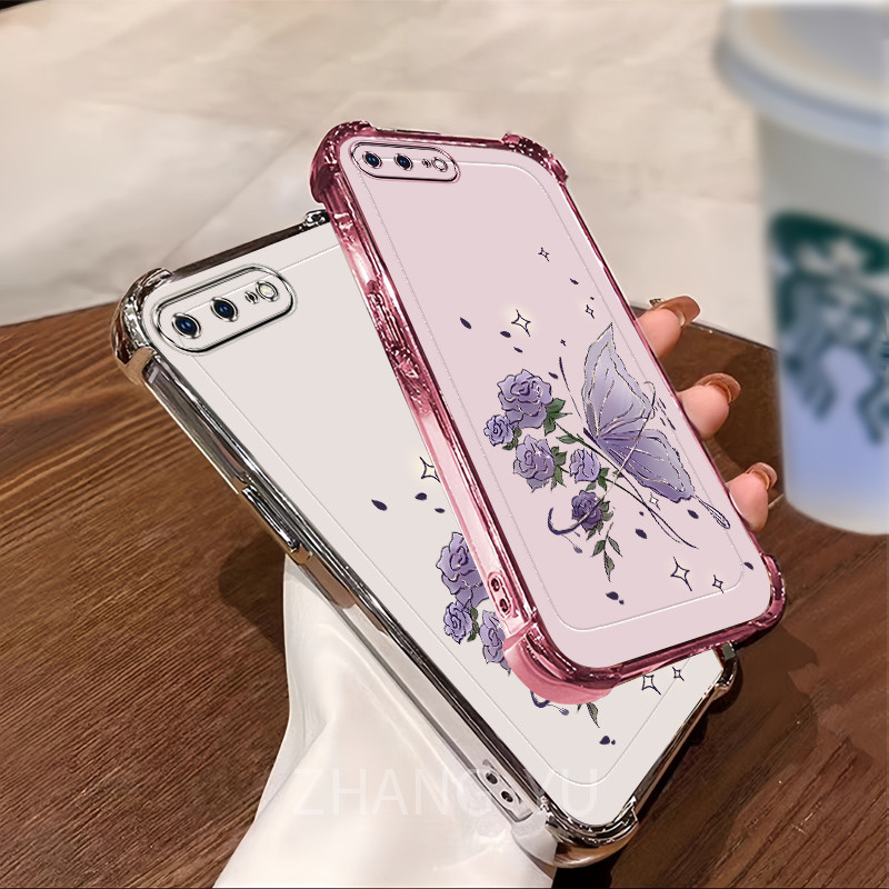 Ốp lưng iphone 6 6s 7 8 plus se Vỏ điện thoại silicon Bảo vệ bốn góc CHD
