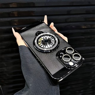 Ốp lưng quay hồi chuyển từ tính cho iPhone 15 14 13 12 11 Pro Max plus có vỏ cứng mạ chống sốc