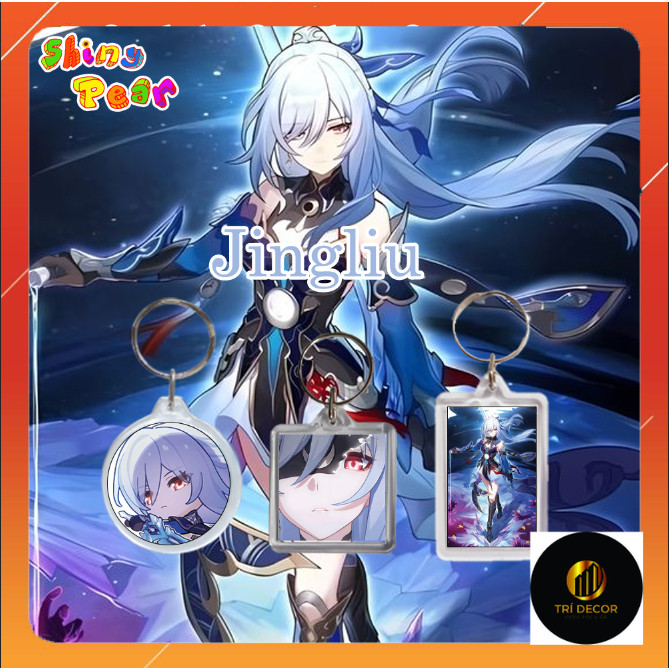 [Honkai Star Rail] - Móc chìa khóa/Móc khóa mica Jingliu game Honkai Star Rail - HSR dùng trang trí,