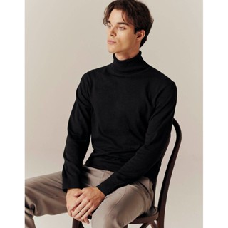 Áo Len CỔ LỌ nam, XUẤT DƯ HÀN QUỐC, chất Cashmere Blended hãng Kinloch, nhẹ, mềm ấm - JCLO099