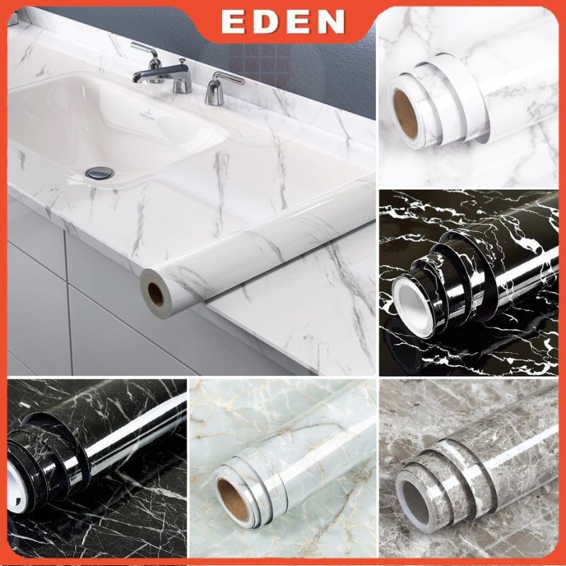 Giấy dán bếp decal_tráng nhôm giả vân đá 3D chịu nhiệt chống nước chống dầu mỡ dễ dàng lau chùi