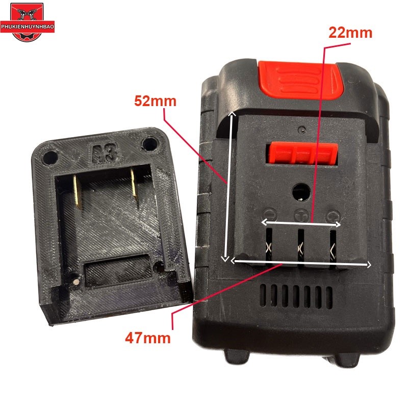 Đế lấy nguồn pin Dayi A3 -Dshop