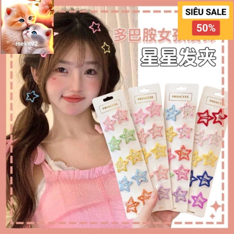 SÉT 5 - Kẹp tóc ngôi sao dễ thương