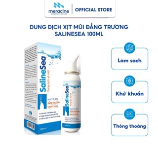 Dung dịch xịt mũi đẳng trương SalineSea rửa mũi thông thoáng đường thở thể tích 100ml