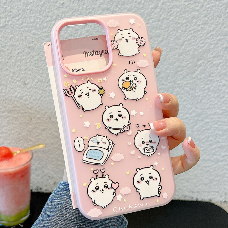 Ốp lưng thạch 2 trong 1 hoạt hình Giekawa cho iPhone 11 12 13 14 15 16 17 Pro Max Plus Vỏ bảo vệ chố