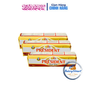 Bơ Lạt President Pháp - Thỏi 1kg - Date 12.2025