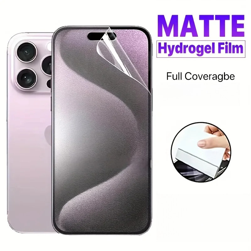 2 Miếng Dán Bảo Vệ Màn Hình Hydrogel Matte Và HD Cho Tecno Pop 3 5 5X 6 7 8 9 Pro Plus LTE 4G 5G Ful