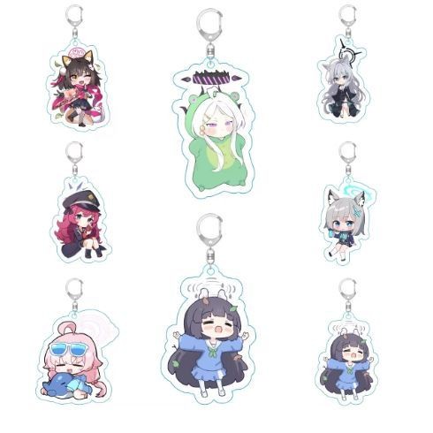 Móc khóa, standee Anime Blue Archive Kosaka Wakamo Misono Mika phụ kiện túi xách balo Tiệm nhỏ Anime