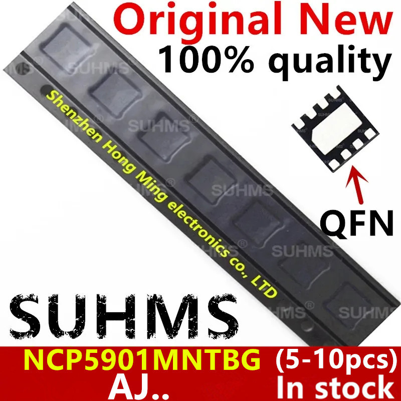 (5-10 miếng) 100% NCP5901MNTBG NCP5901 mới (AH6 AHL AH3 AJ4 AJ2 AJ... AH...) Chip QFN-8