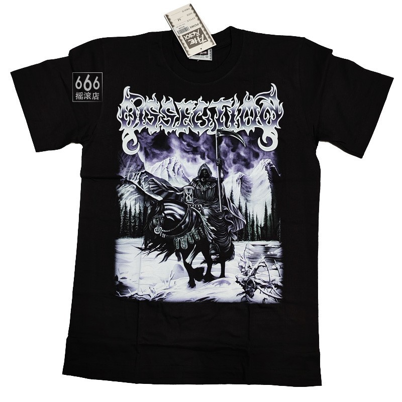 DISSECTION storm black metal Áo thun in hình cổ điển tay ngắn