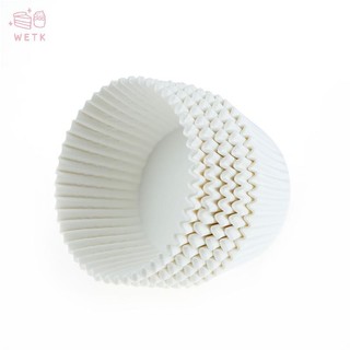 [WETK] 100pcs white cupcake paper cases cupcake paper cups for bakeware cake tools VN