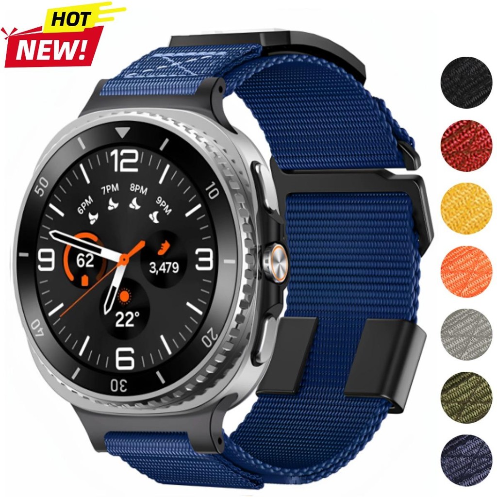 Dây đeo vòng Nylon cho Samsung Galaxy Watch 8 40 / 44mm Watch8 Vòng đeo tay thể thao ngoài trời cổ đ