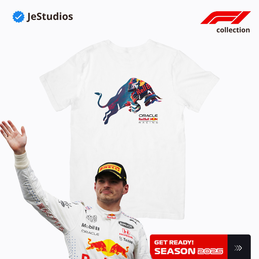 Áo thun thể thao nam F1 Max Verstappen Redbull