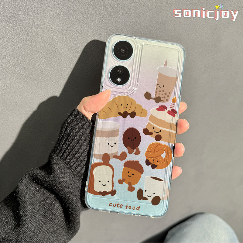 Ốp lưng Bánh Mì Jallycat Thích Hợp Cho OPPO A18 A38 A78 A58 A17 A17k A16 A5s A12 A3S A54 A77s A57 A5