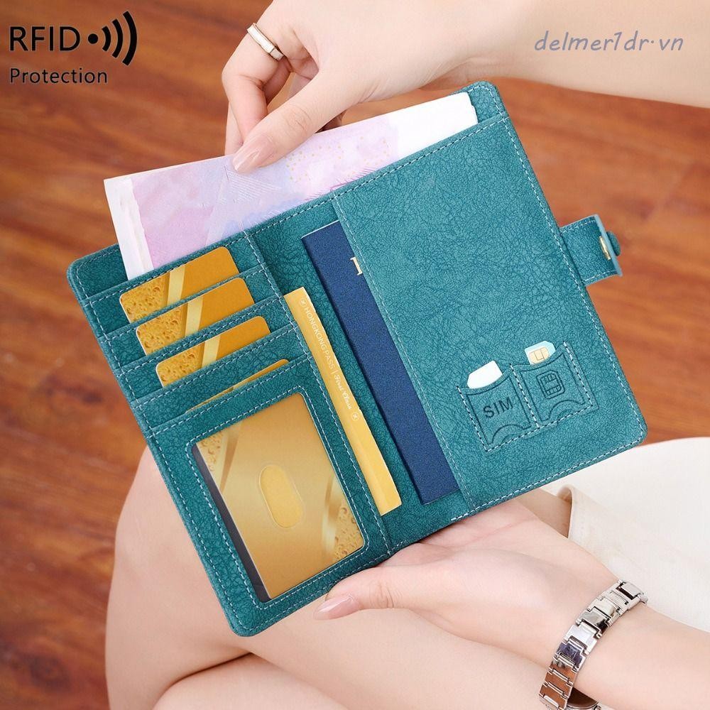 CỬAAHÀNG Túi Hộ Chiếu PU, Ví Đựng Thẻ Ví Du Lịch, Vỏ Hộ Chiếu Sáng Tạo Giá Đỡ Vé Máy Bay Check-in Kẹ