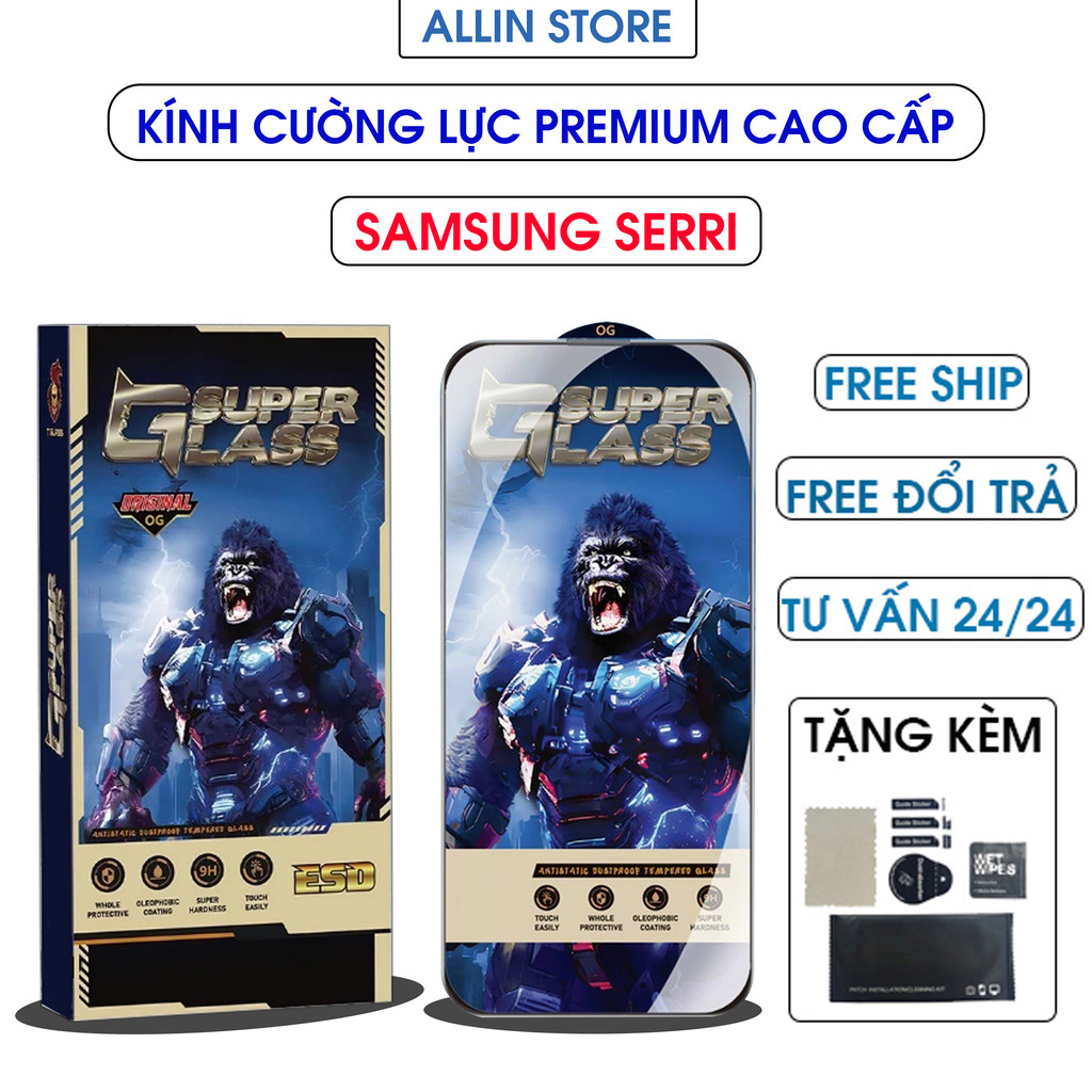 Kính Cường lực Samsung M15, M35, M55 5G / Miếng kính dán bảo vệ màn hình / PREMIUM