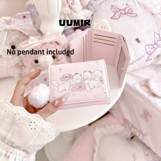 UUMIR Ví Ngắn UUMIR, Ví Đựng Tiền Xu In Hình Mèo Kawaii Có Thể Gập Lại, Túi Đựng Tiền Màu Hồng Đa Năng Thời Trang Nữ Cô Gái Du Lịch