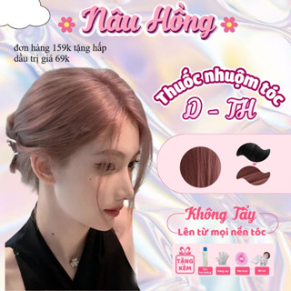 Thuốc Nhuộm Tóc Hồng,Hồng Nâu Thuốc Nhuộm Tóc, Thuốc Nhuộm Tóc Hồng Trà Sữa, Cho Đi Nhiều Dụng Cụ Nhuộm Tóc