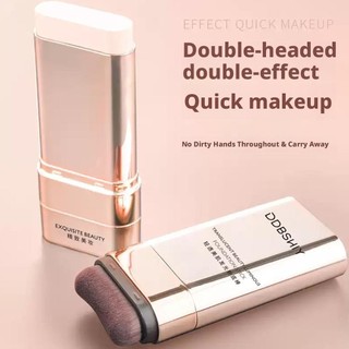 Kem nền che khuyết điểm lâu trôi Trang điểm Dewy Hydrating Creamy Finish Thiết kế hai đầu N6R2