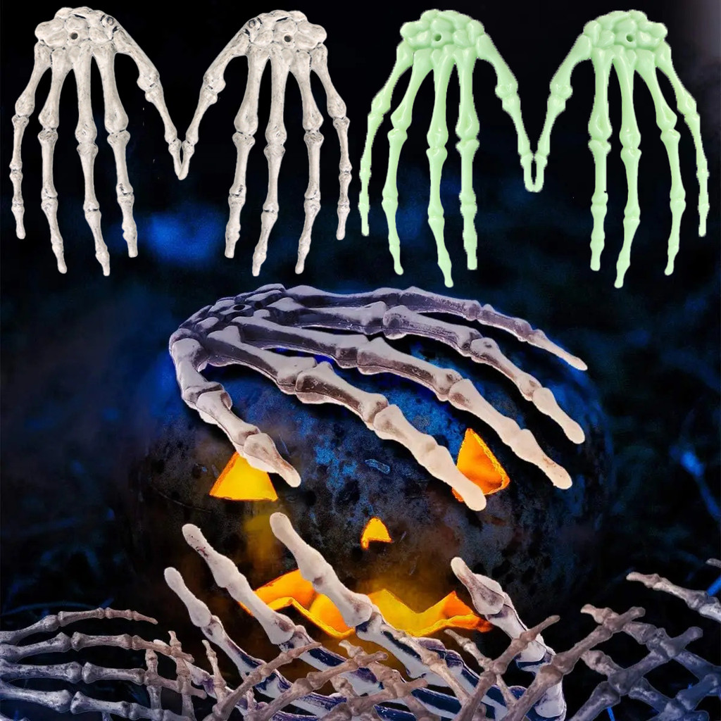 Đáng Sợ Halloween Đầu Lâu Móng Vuốt Ngộ nghĩnh Thực Tế Halloween Đồng Hồ Tay Đáng Sợ Thần Móng Vuốt Lễ Hội Ma