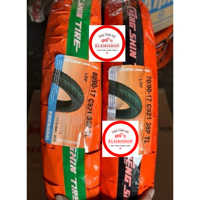 VỎ LỐP XE MÁY CHENGSHIN 70/90-17 | 80/90-17 C921 TL (Không dùng ruột) Exciter, Raider, Satria, Sonic