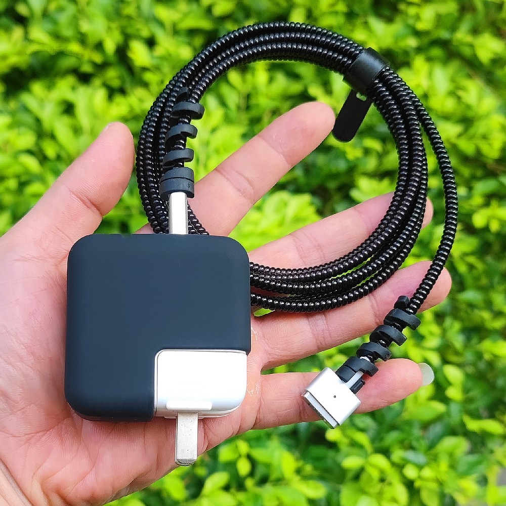 Vỏ bảo vệ cáp dữ liệu Apple Macbook pro Notebook M4 30W 35W 70W 67W Dây cuộn dây vỏ điện