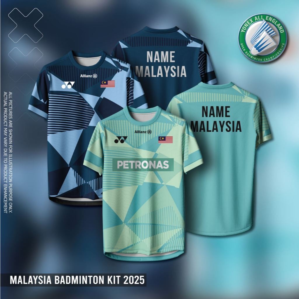 BADMINTON JERSEY (ALL ENGLAND 2025), JERSI BADMINTON 2025 (ALL ENGLAND)