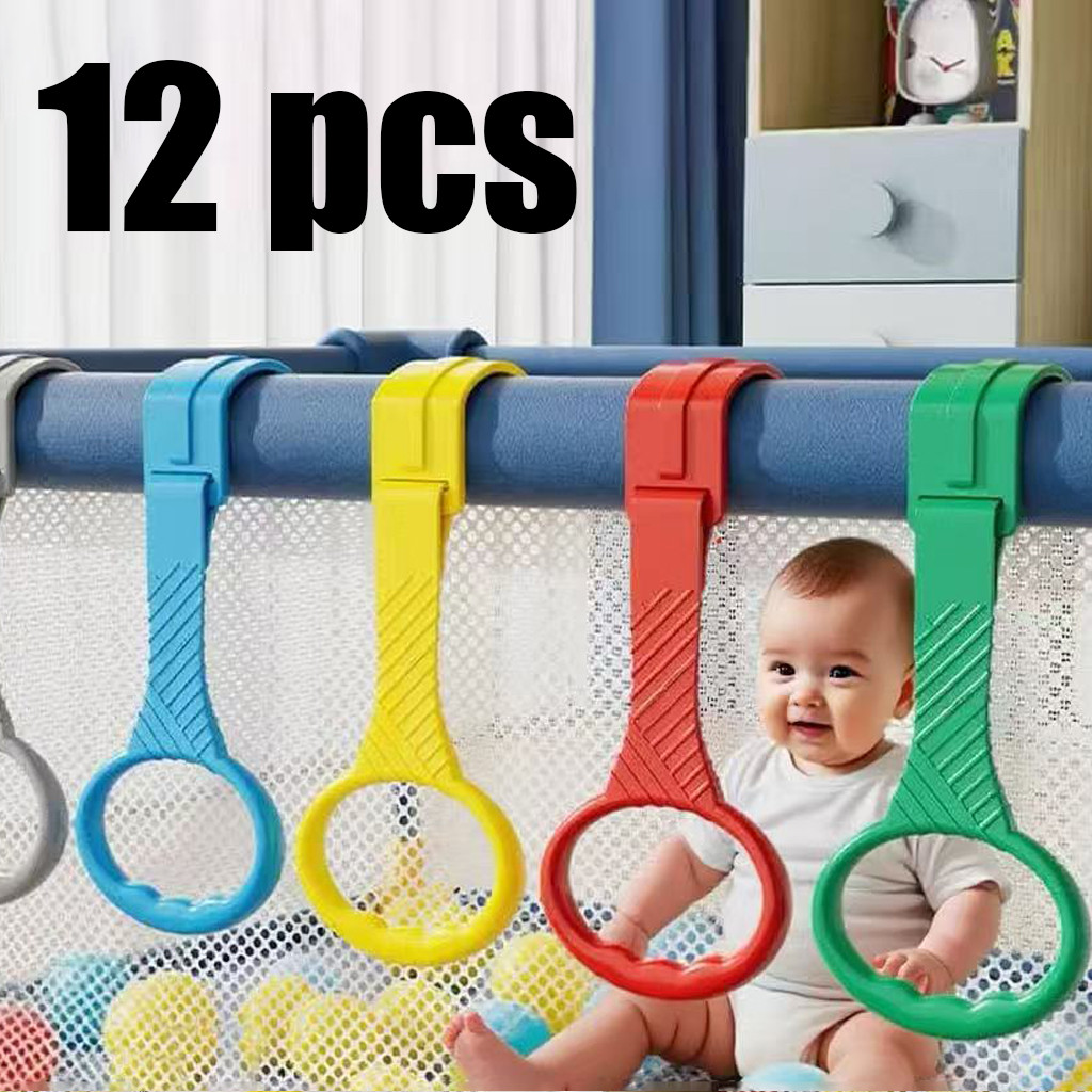 12 Chiếc Nhẫn Kéo Cũi Cho Bé / Nhẫn Tập Đi Bộ Cho Bé / Nhẫn Kéo Cũi Cho Bé Vòng Huấn Luyện / Đồ Chơi