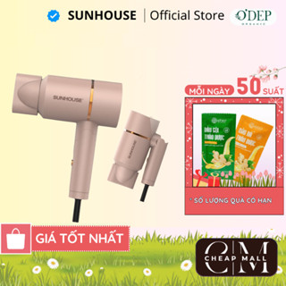  Máy sấy tóc Sunhouse SHD2313 Chính hãng 2 chế độ đầu sấy mỏ vịt gấp gọn cho khách sạn Màu vàng hồng - CHEAP CMO 