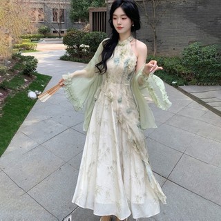 Váy ren hoa duyên dáng khí chất váy không đều