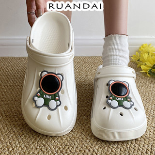 RUANDAI dép cross bánh mì dép dép bánh mì nữ Phối hợp dễ dàng Thoải mái Linh hoạt Đáng yêu FBT2460EJ8 28Z240707