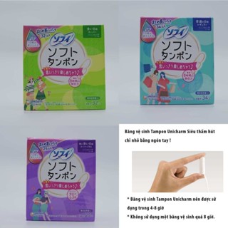 Băng vệ sinh Tampon Unicharm Sofy Soft hàng nội địa Nhật
