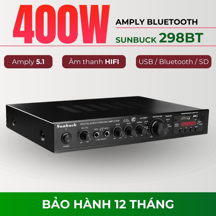 Amply Karaoke Sunbuck AV-298BT