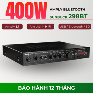 Amply Karaoke Sunbuck AV-298BT, Amly Mini, Âm Ly Hát Karaoke Siêu Đỉnh, Nghe Nhạc Hay, Amly Gia Đình 5.1 Cao Cấp