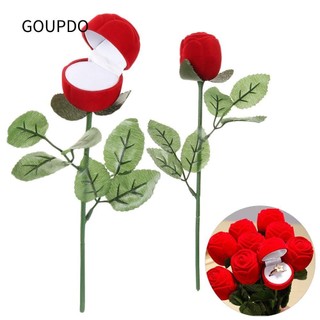 Goupdo nhẫn cưới hộp trưng bày đáng yêu quà tặng phụ kiện vòng tay hộp đựng