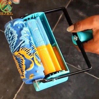 Công cụ sơn HJKL Sáng tạo 1 chiếc Trang trí tường DIY Họa tiết hoa cầm tay Máy sơn