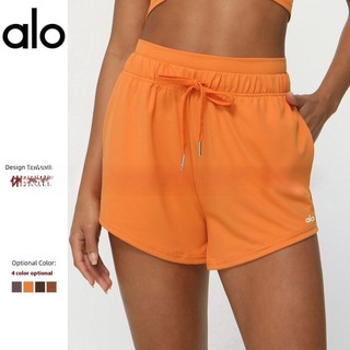 Alo Yoga thể thao quần short mỏng dây rút Yoga thể dục Quần Short chạy giải trí quần short ngắn
