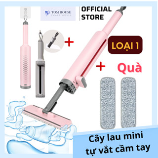  Cây Lau Nhà Tự Vắt Cầm Tay Phiên Bản Cao Cấp Cây Lau Đa Năng Mini Lười Không Cần Giặt Tay Gấp Gọn 