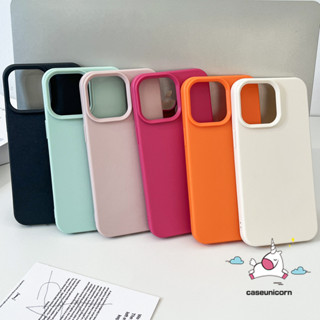 Ốp Mềm Chống Sốc Màu Kẹo Sang Trọng Tương Thích Cho IPhone 16 15 13 11 14 12 Pro Max 16 15 14 Plus XR X XS Max Họa Tiết Da Giả Màu Đơn Giản